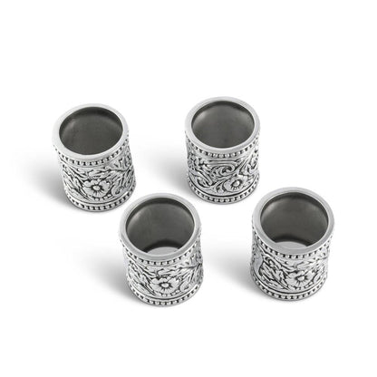 Concho Pattern Napkin Rings Set of 4 by Arthur Court Designs 4