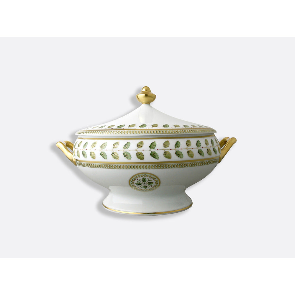 Constance Green 2qt Soup Tureen by Bernardaud 