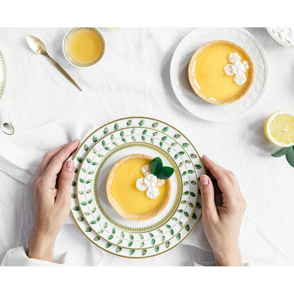 CONSTANCE GREEN DINNER PLATE by Bernardaud – Sallie Home