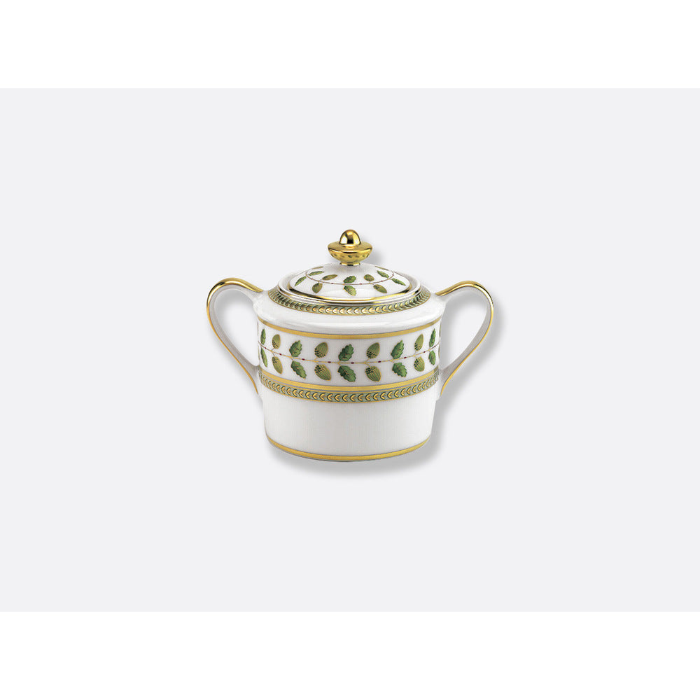 Constance Green Sugar Bowl by Bernardaud 