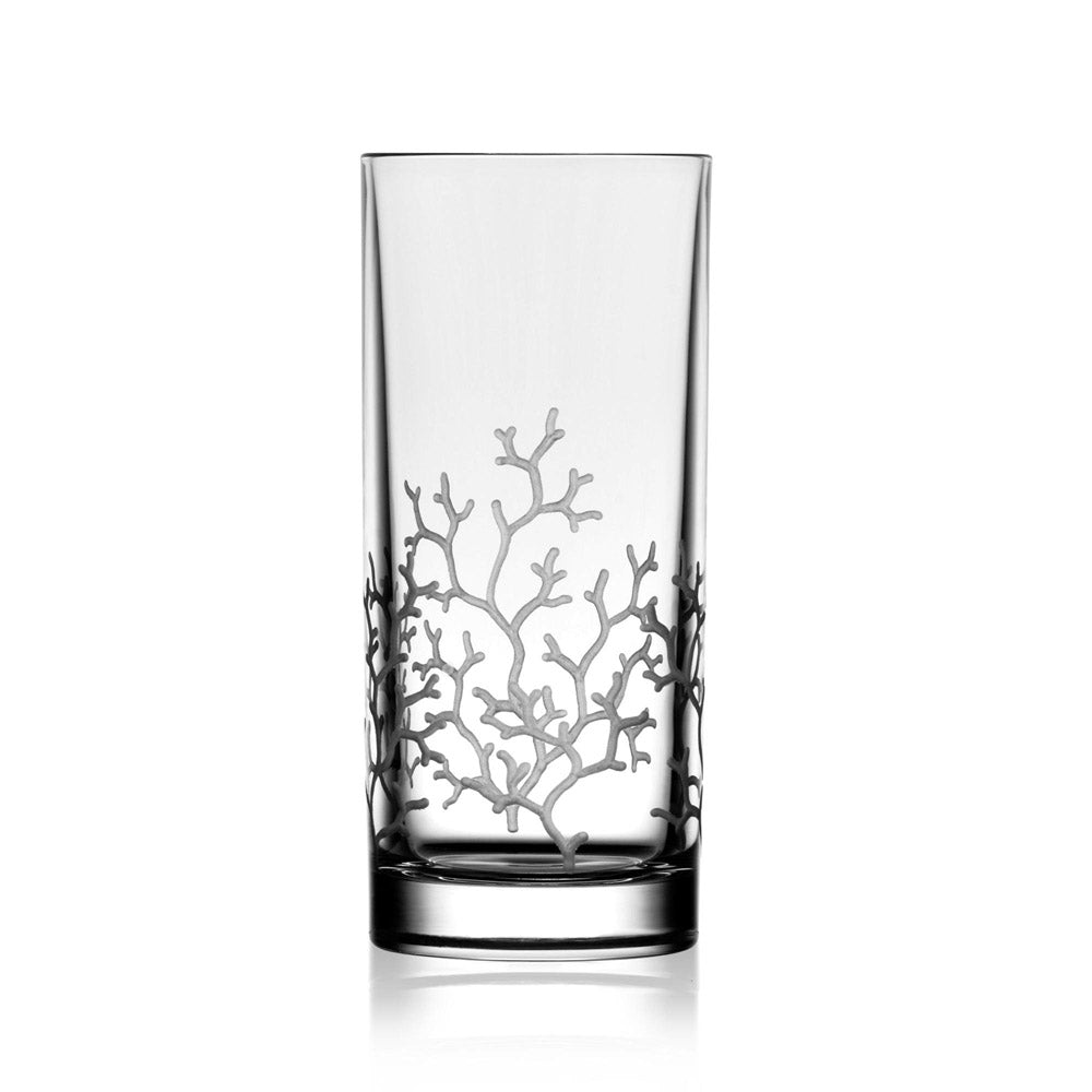 Coral Clear Highball by Varga Crystal 