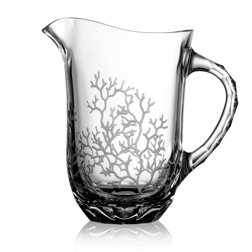 Coral Clear Water Pitcher 1,0 Liter by Varga Crystal 