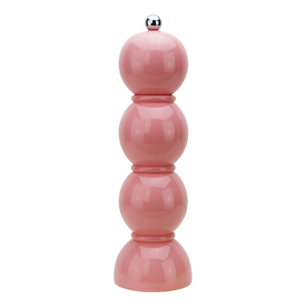 Coral Pink Bobbin Salt or Pepper Mill Grinder 24cm by Addison Ross