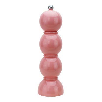 Coral Pink Bobbin Salt or Pepper Mill Grinder 24cm by Addison Ross