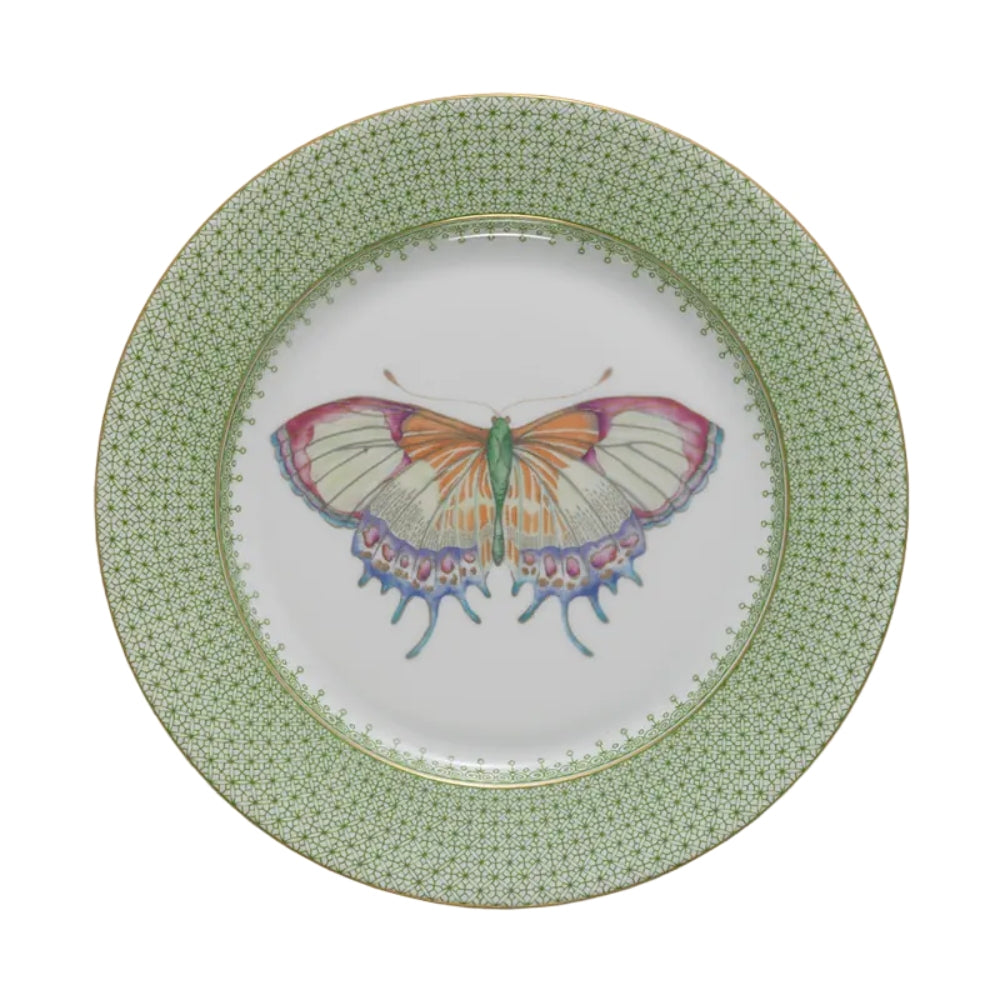 Cornflower Lace Butterfly Dessert Plate by Mottahedeh 1