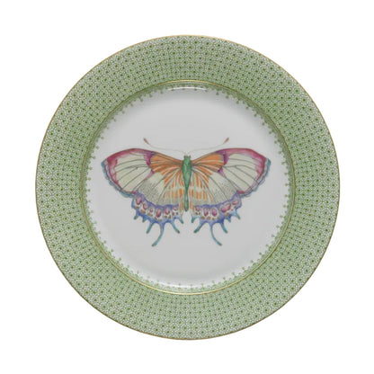 Cornflower Lace Butterfly Dessert Plate by Mottahedeh 1