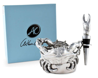 Crab Wine Caddy and Stopper Set by Arthur Court Designs 7