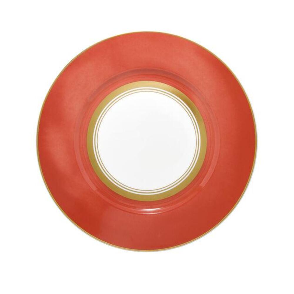 Cristobal Red 10.75" Dia Dinner Plate by Raynaud 