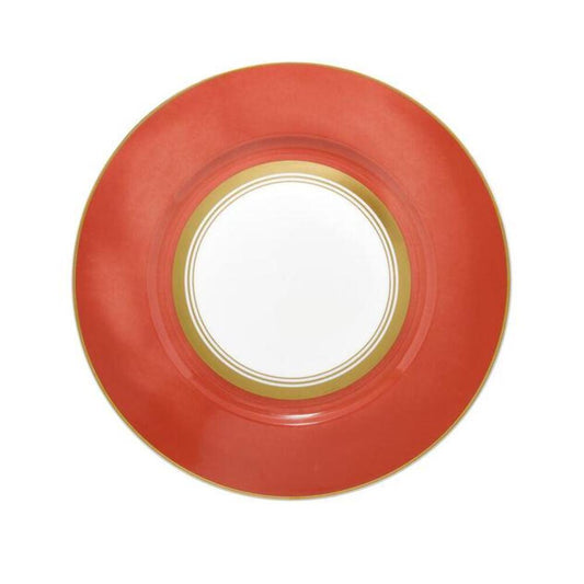 Cristobal Red 10.75" Dia Dinner Plate by Raynaud 