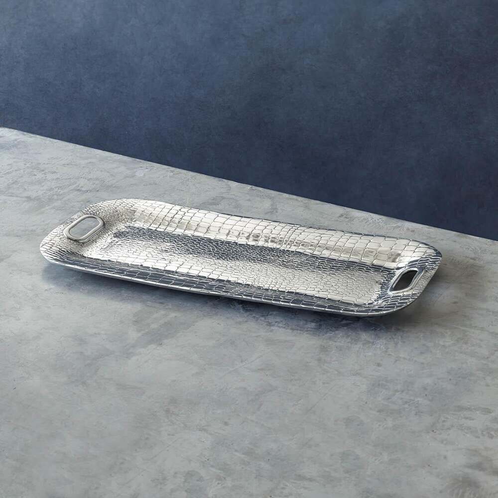 CROC Long Rectangular Tray with Handles by Beatriz Ball - 1