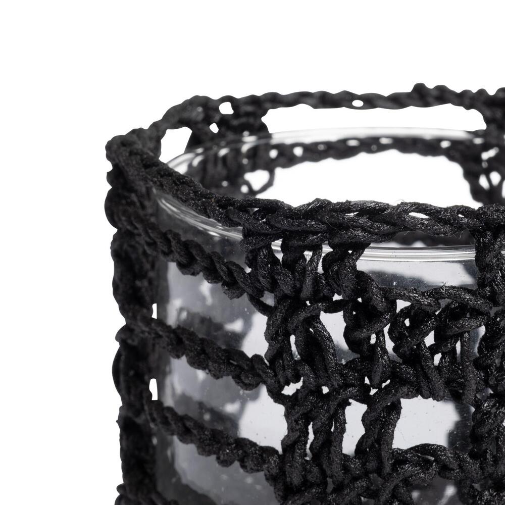 Crocheted Mesh Basket Cylinder by Ngala Trading Company Additional Image - 3