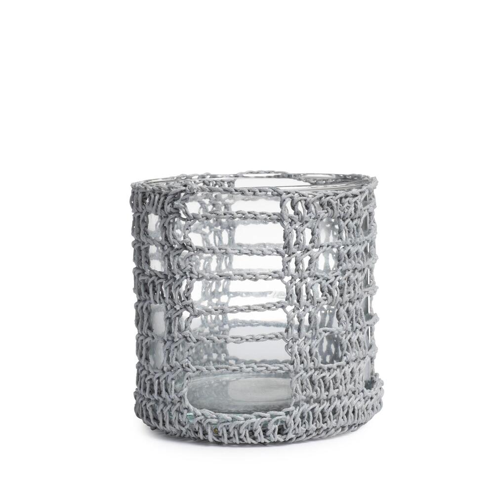 Crocheted Mesh Basket Cylinder by Ngala Trading Company