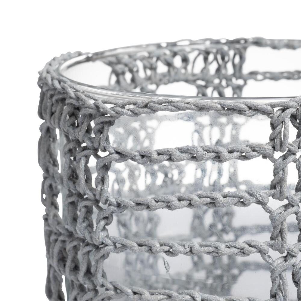 Crocheted Mesh Basket Cylinder by Ngala Trading Company Additional Image - 4