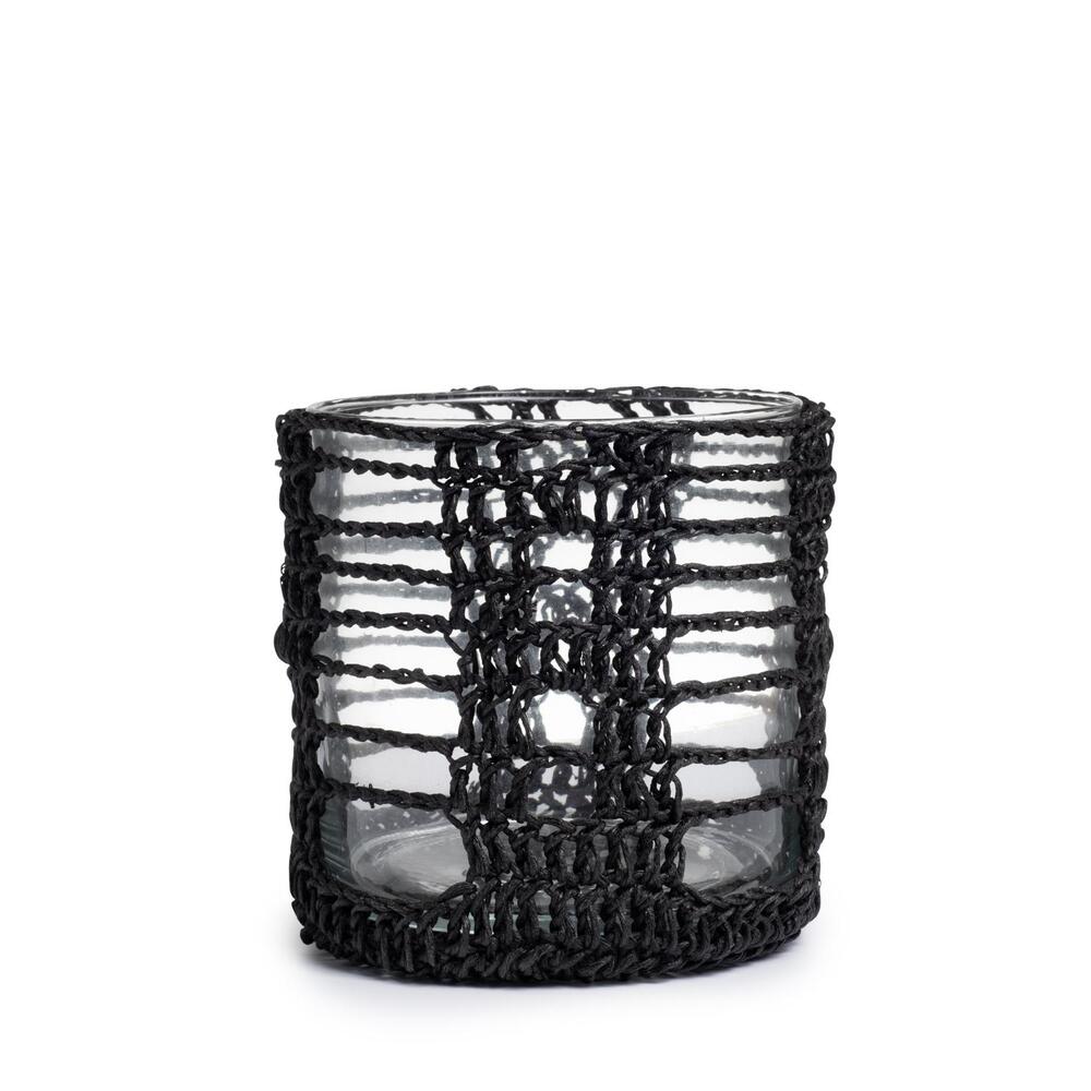 Crocheted Mesh Basket Cylinder by Ngala Trading Company