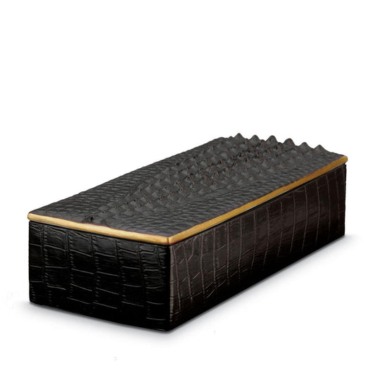 Crocodile Rectangular Box by L'Objet 