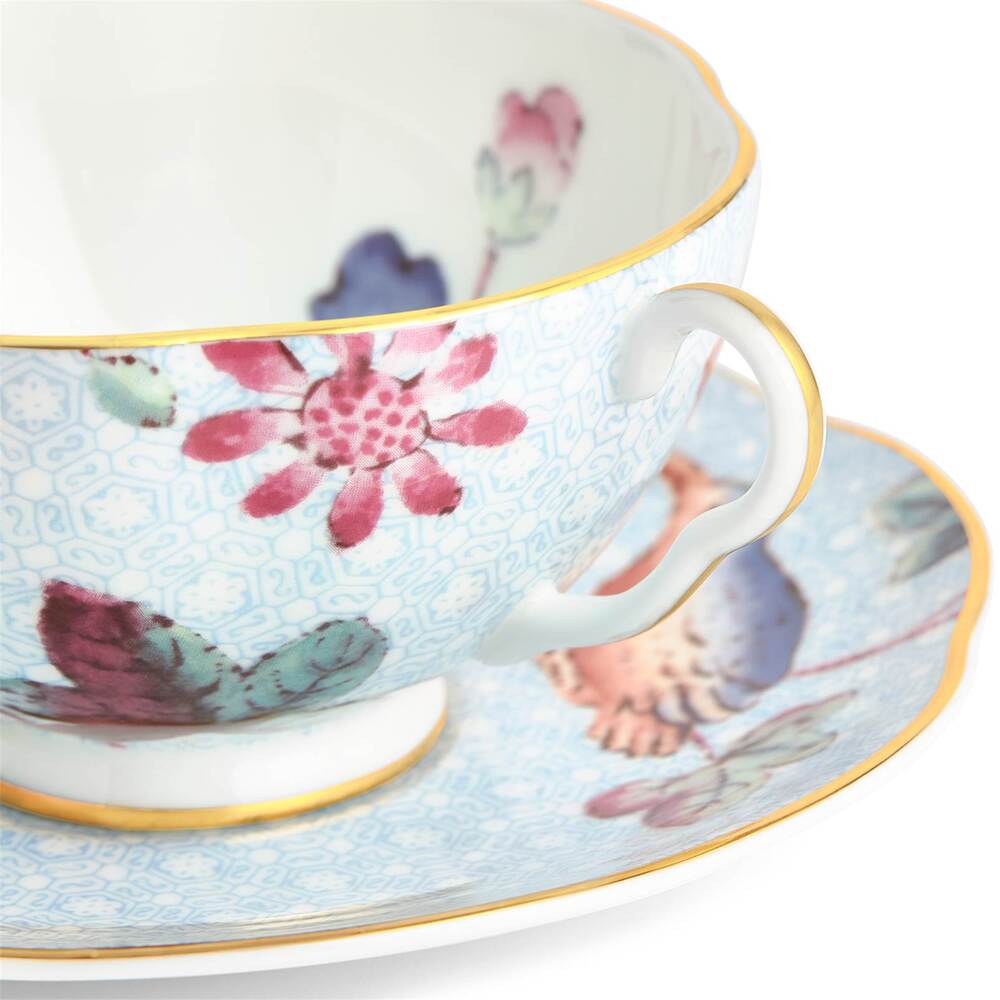 Cuckoo Blue Teacup And Saucer by Wedgwood Additional Image - 3