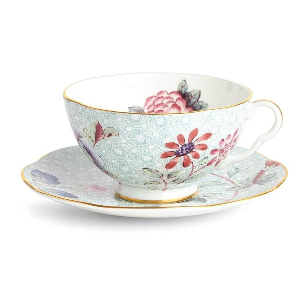 Cuckoo Green Teacup And Saucer by Wedgwood