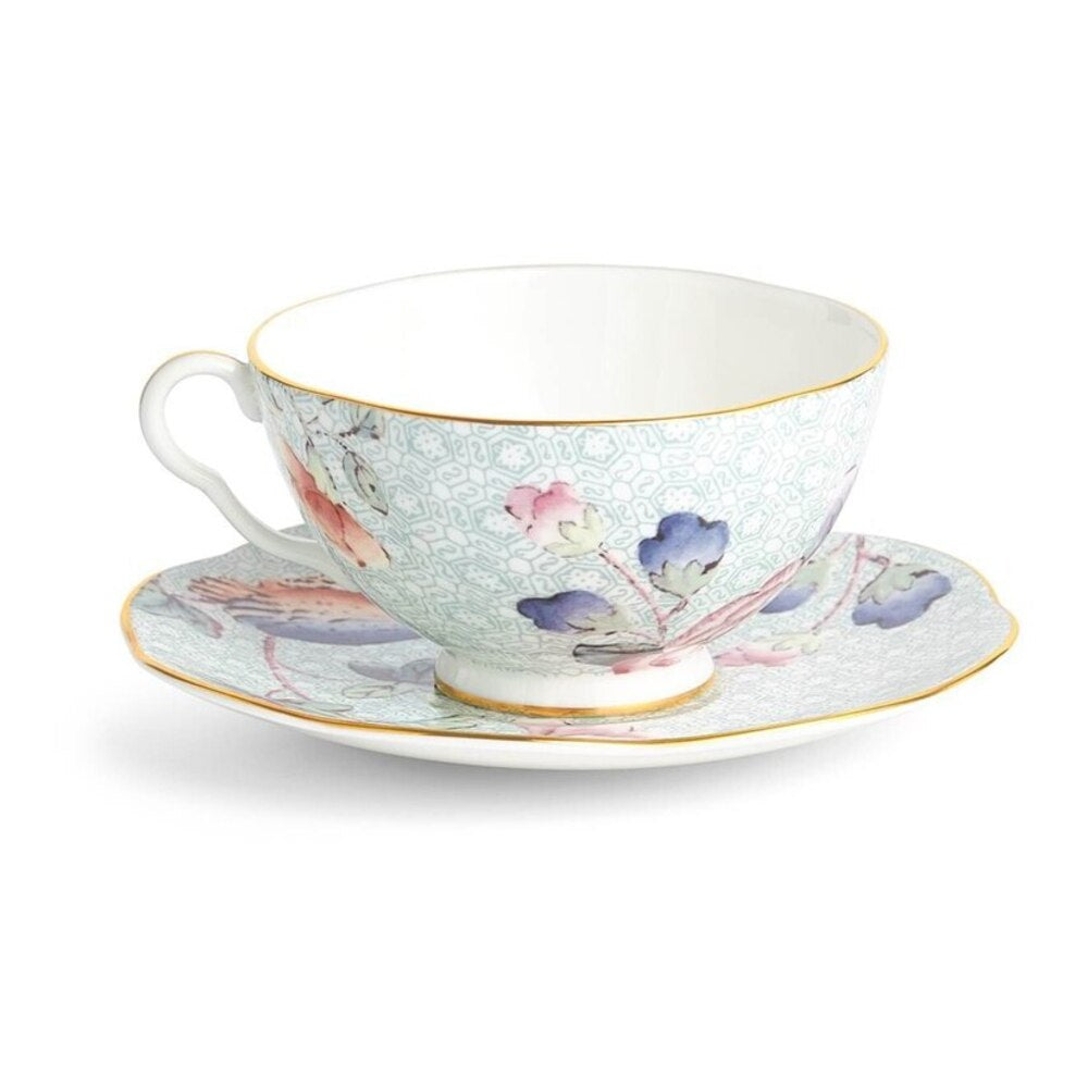 Cuckoo Green Teacup And Saucer by Wedgwood Additional Image - 4