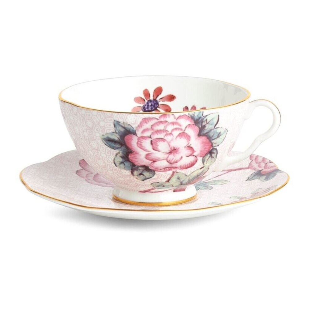 Cuckoo Pink Teacup And Saucer by Wedgwood
