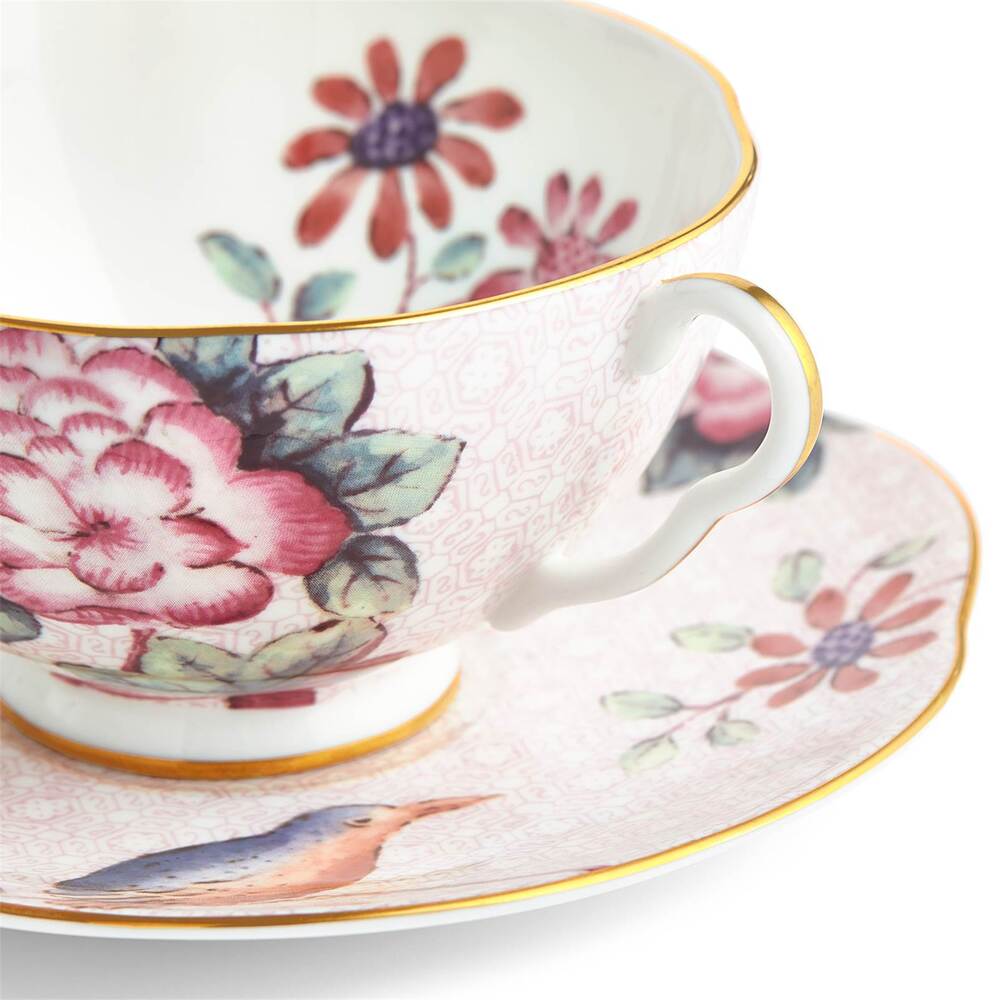 Cuckoo Pink Teacup And Saucer by Wedgwood Additional Image - 3