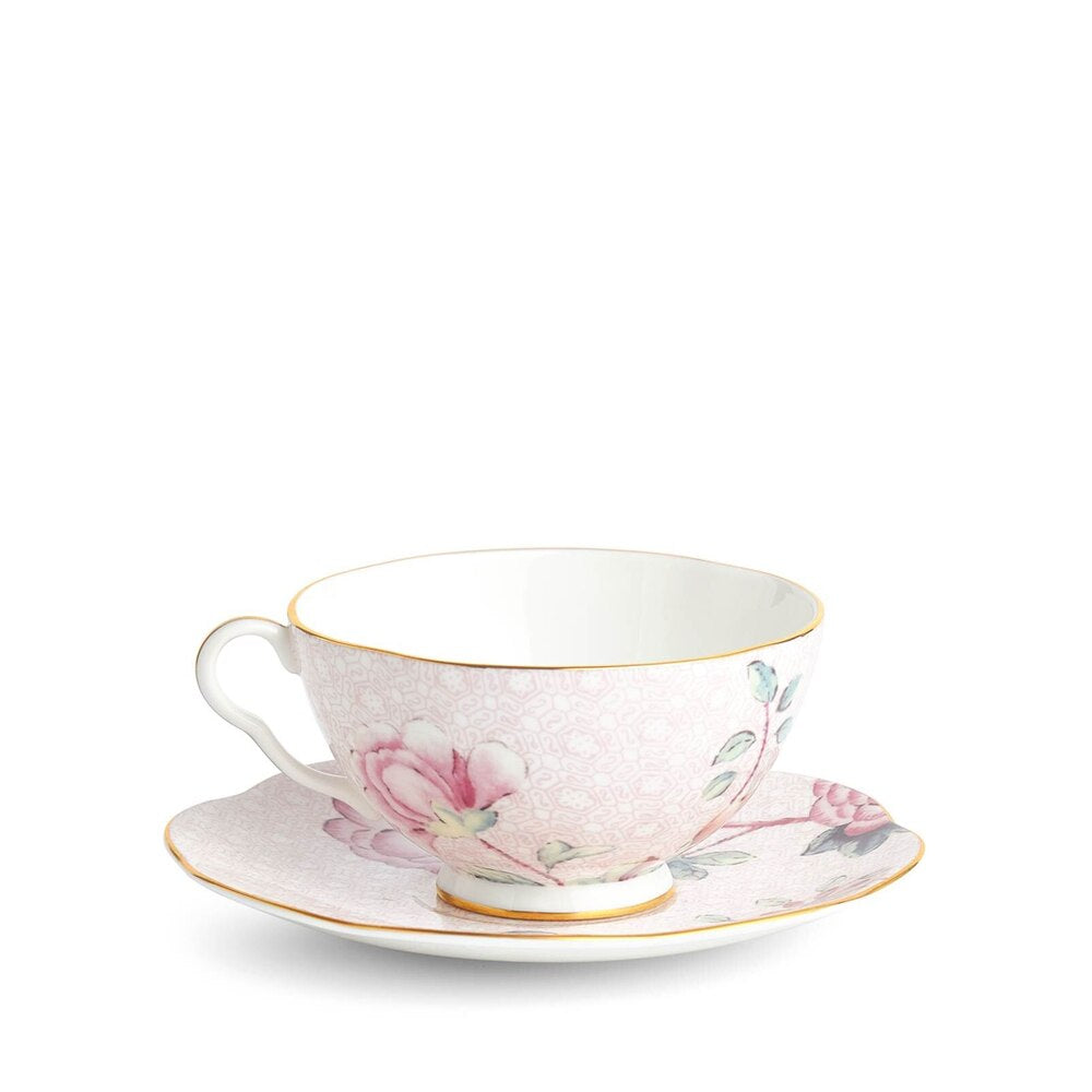 Cuckoo Pink Teacup And Saucer by Wedgwood Additional Image - 4