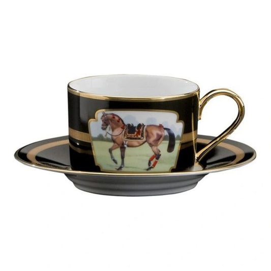 Cup & Saucer Imperial Horse by Julie Wear 