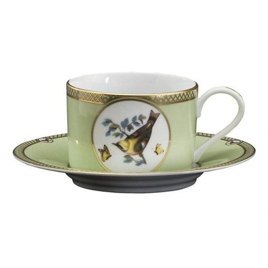 Cup & Saucer Windsor Bird by Julie Wear 