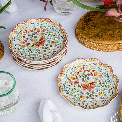 Sofia Side/Cocktail Plate Set/4 by Juliska, lifestyle setting