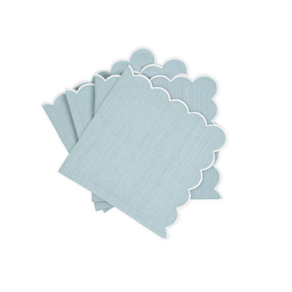 Dakota Napkin set of 4 Sky & White 