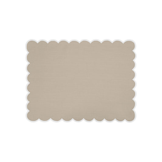 Dakota Oblong Placemat set of 4 Oat & White 