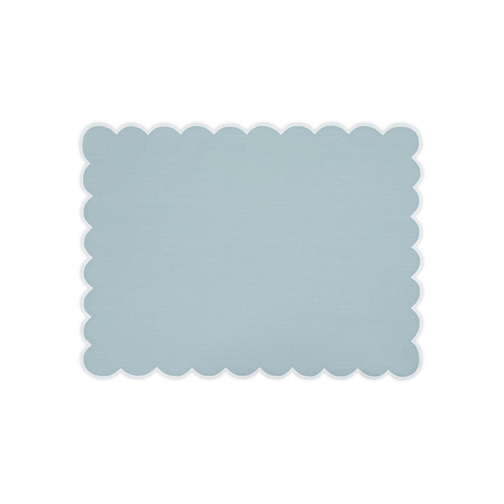 Dakota Oblong Placemat set of 4 Sky & White 