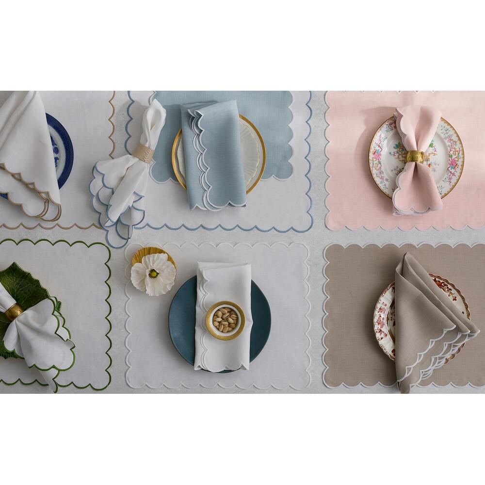 Dakota Tablecloth Oat & White 2