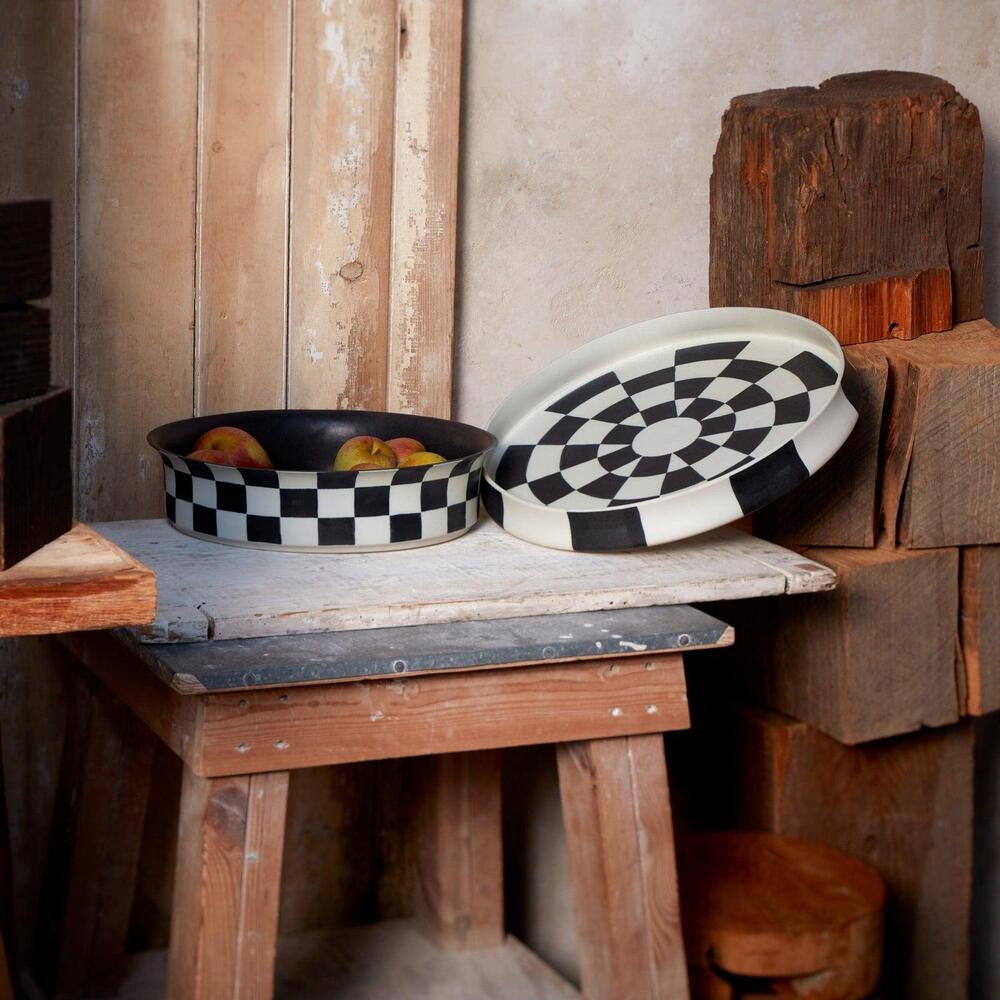 Damier Bowl by L'Objet 2