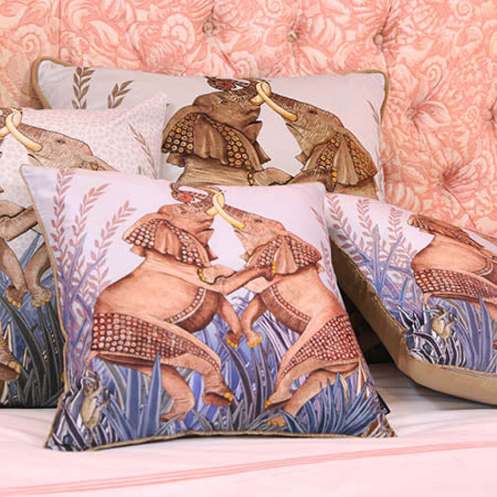 Dancing Elephants Pillow by Ngala Trading Company Additional Image - 11