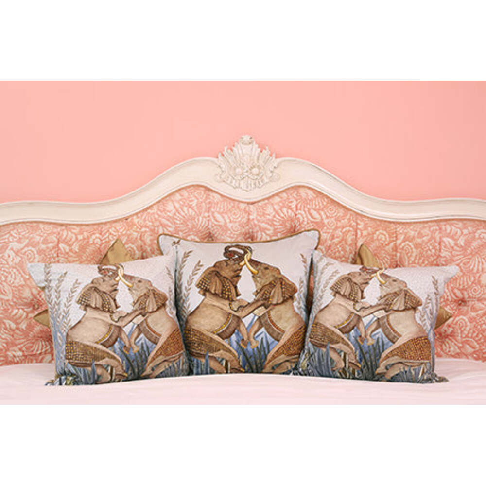 Dancing Elephants Pillow by Ngala Trading Company Additional Image - 13