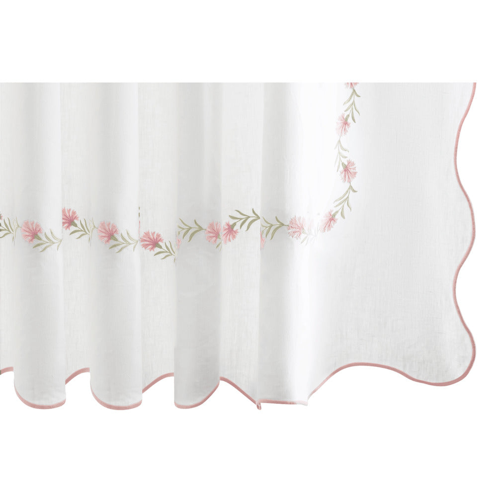 Daphne 72" W x 72" L Shower Curtain Blush 
