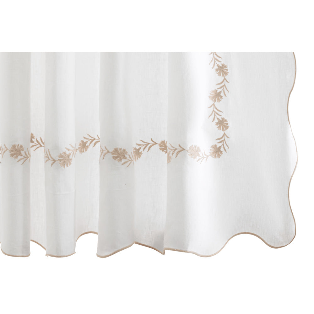 Daphne 72" W x 72" L Shower Curtain Dune 
