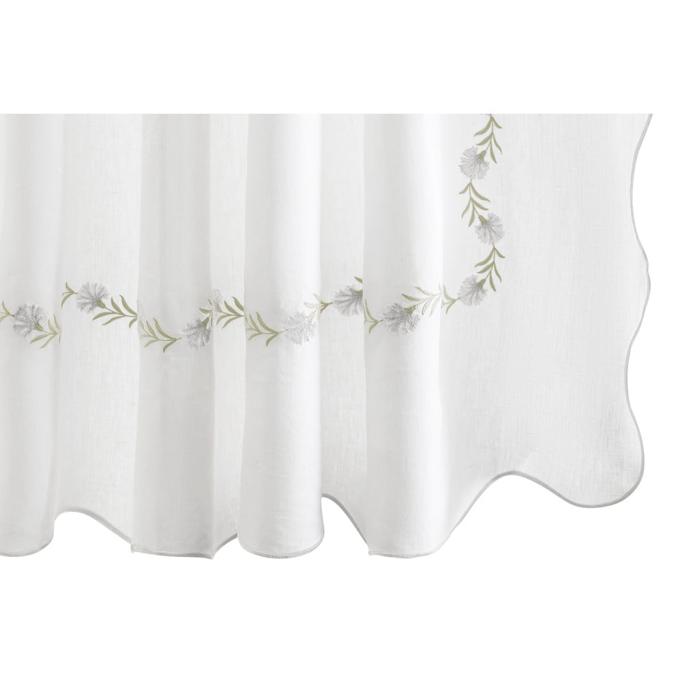 Daphne 72" W x 72" L Shower Curtain Sterling 