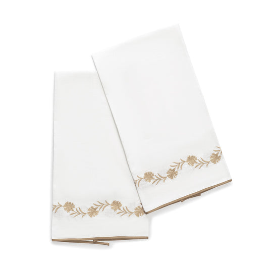 Daphne Guest Towels set of 2 Linen 