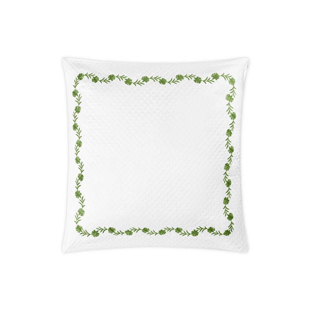 Daphne Matelasse Sham Grass Euro 
