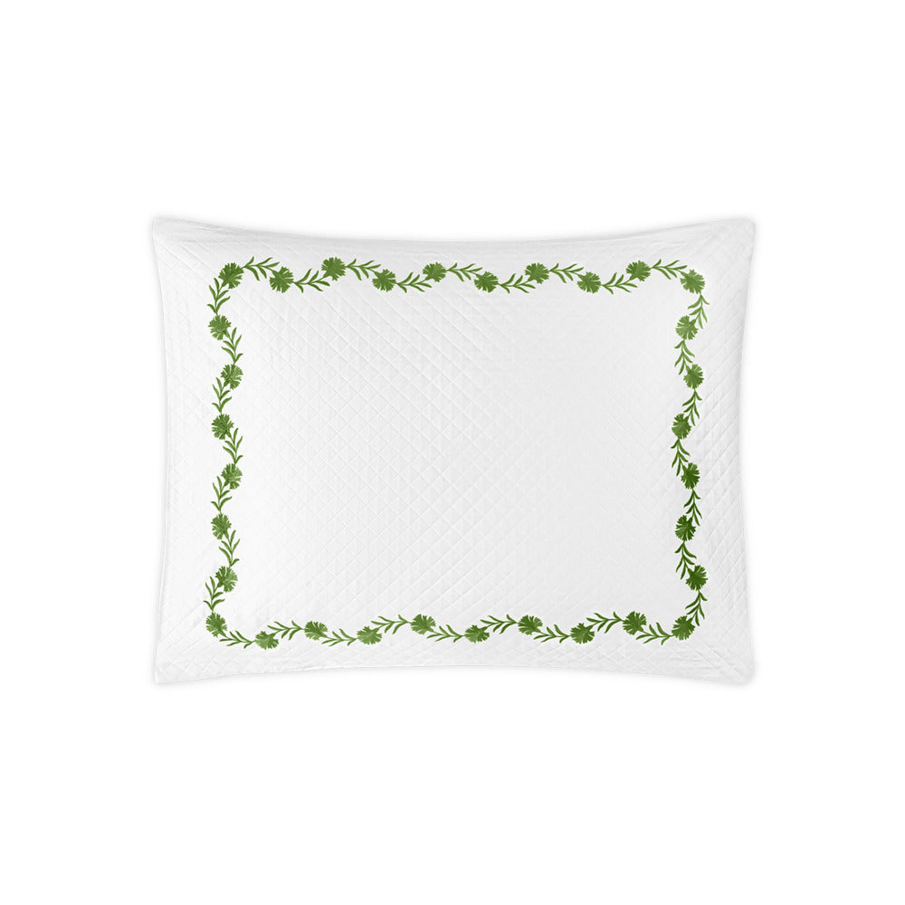 Daphne Matelasse Sham Grass Standard 