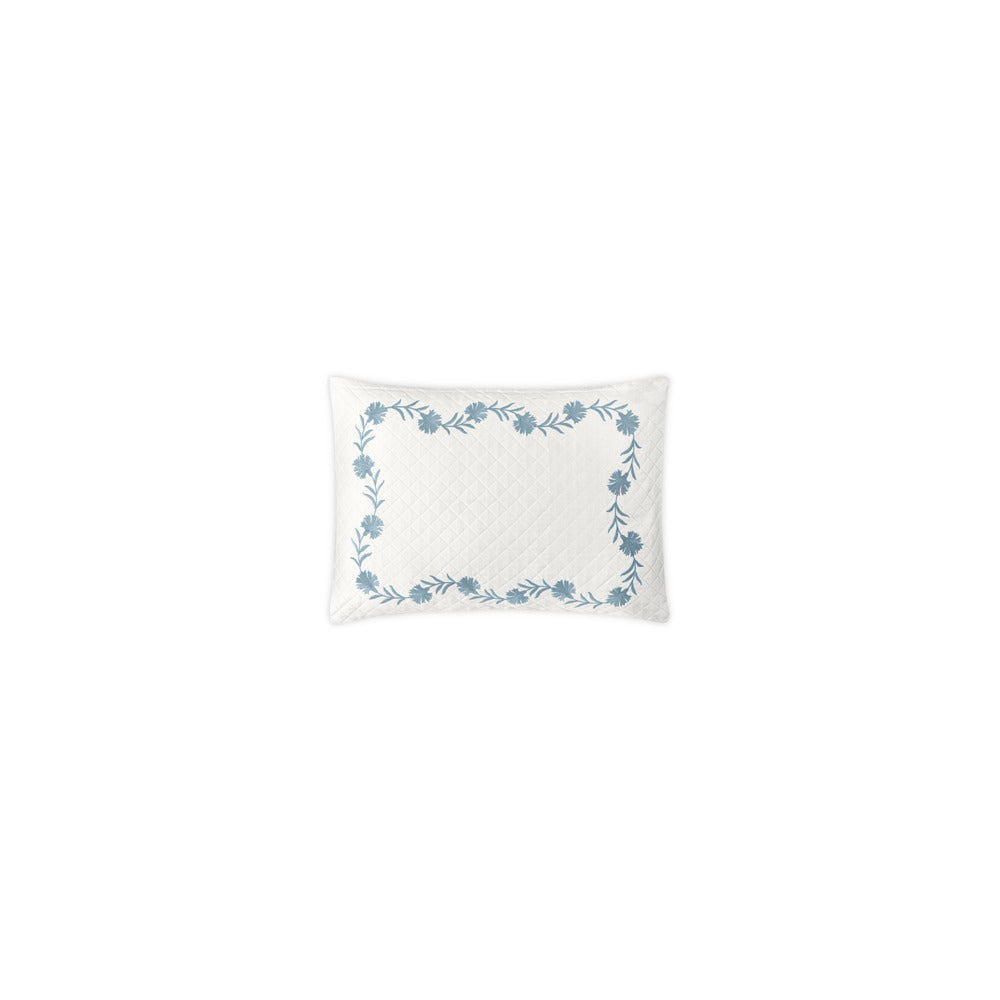 Daphne Matelasse Sham Hazy Blue Boudoir 