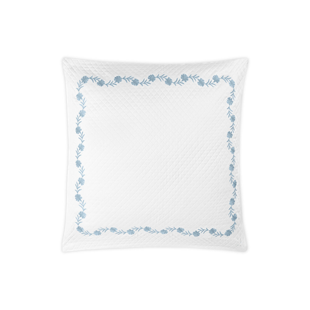 Daphne Matelasse Sham Hazy Blue Euro 