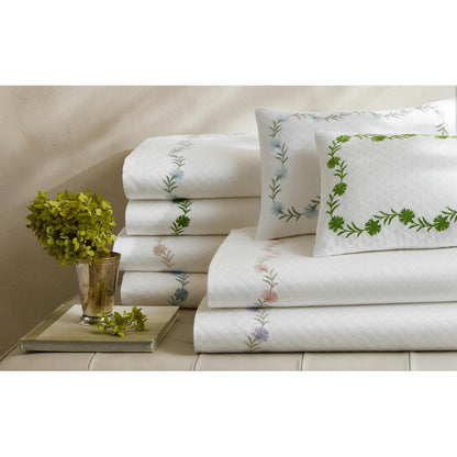 Daphne Matelasse Sham Hazy Blue Standard 2