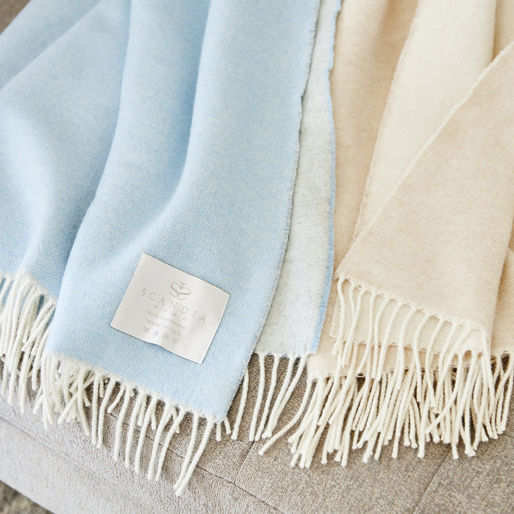 Deborah Cashmere Throw by Scandia Home 5