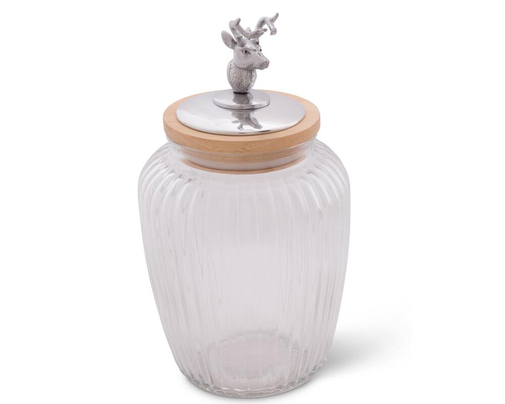 Deer / Elk Glass Canister by Arthur Court Designs 4