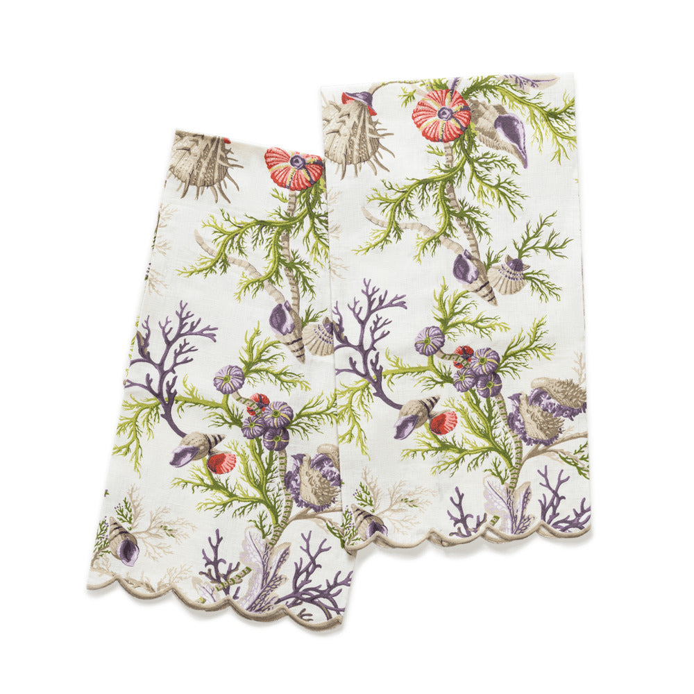 Del Tesoro Guest Towels Sea Orchid (Set of 2) 