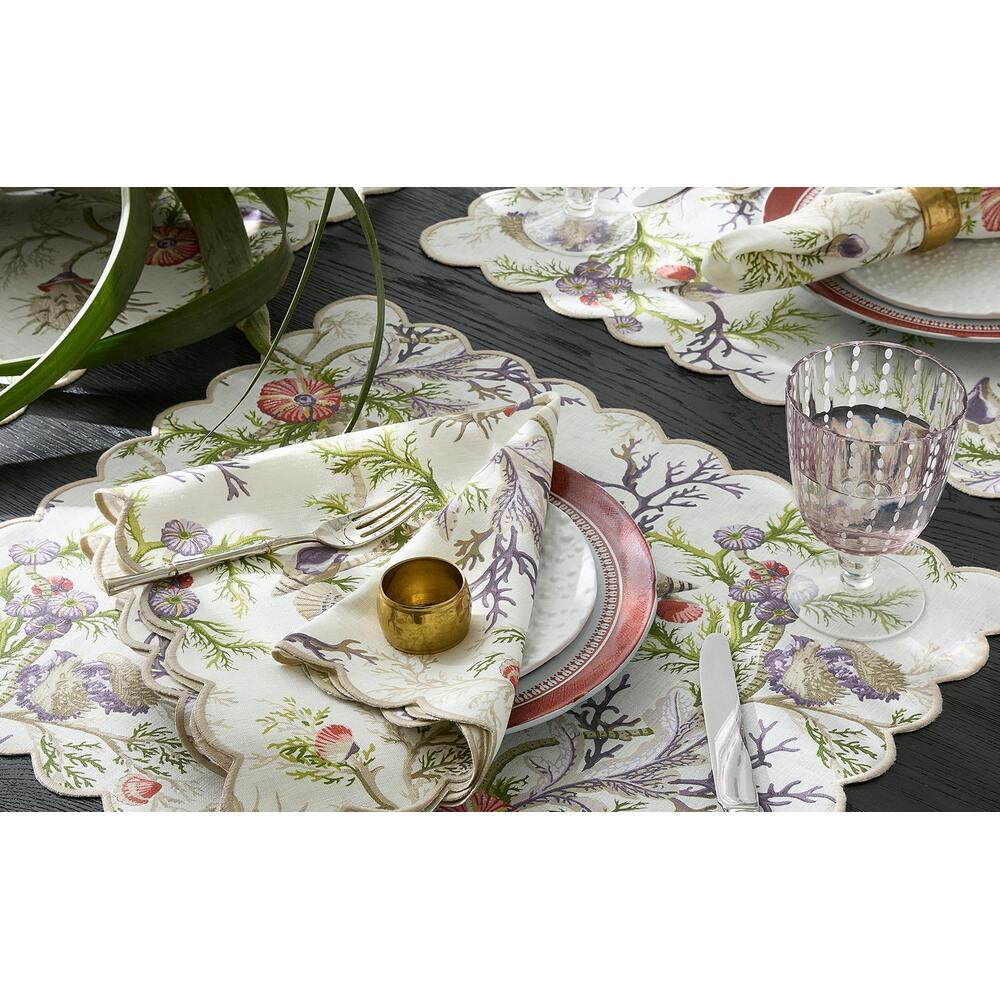 Del Tesoro Tablecloth Sea Orchid 1