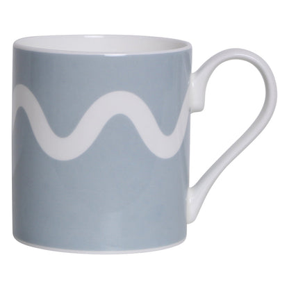 Denim Squiggle Fine China Mug - 280ml by Addison Ross