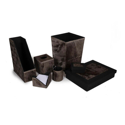 Desk Organizer Box - Wildebeest Hide by Ngala Trading Company Additional Image - 3